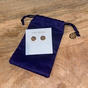 Tory Burch Hexagon Earrings